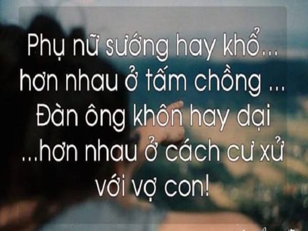 Ý nghĩa của danh ngôn cuộc sống vợ chồng buồn