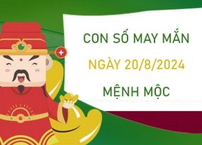 Con số may mắn mệnh Mộc 20/8/2024 số vàng lấy may